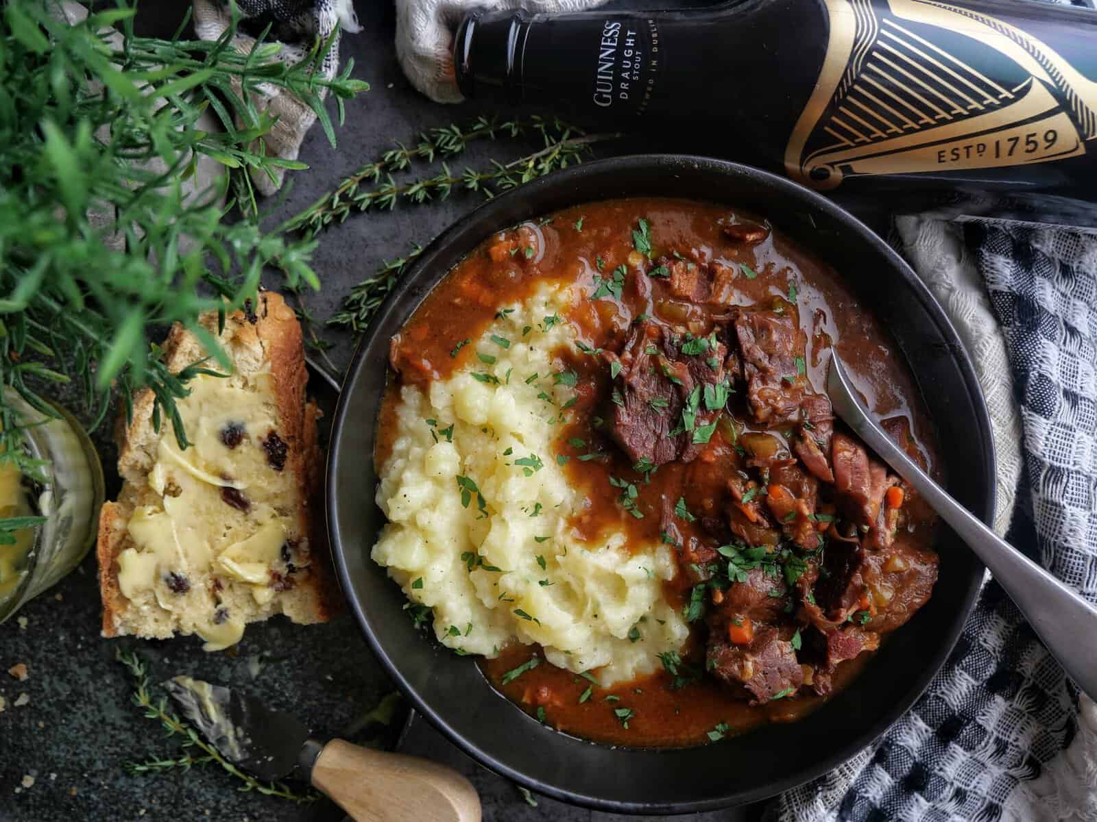 guinness beef stew and irish soda bread