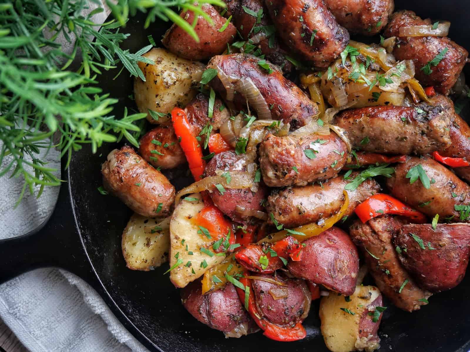 sausage peppers and potatoes