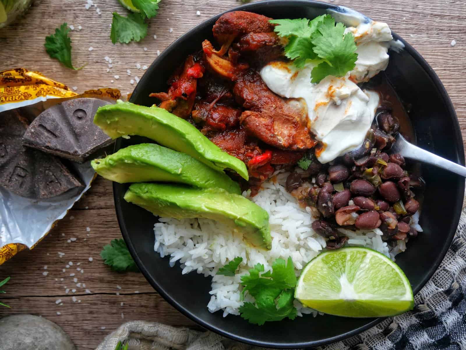 smoky mexican chicken rice bowl