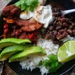 smoky mexican chicken rice bowl