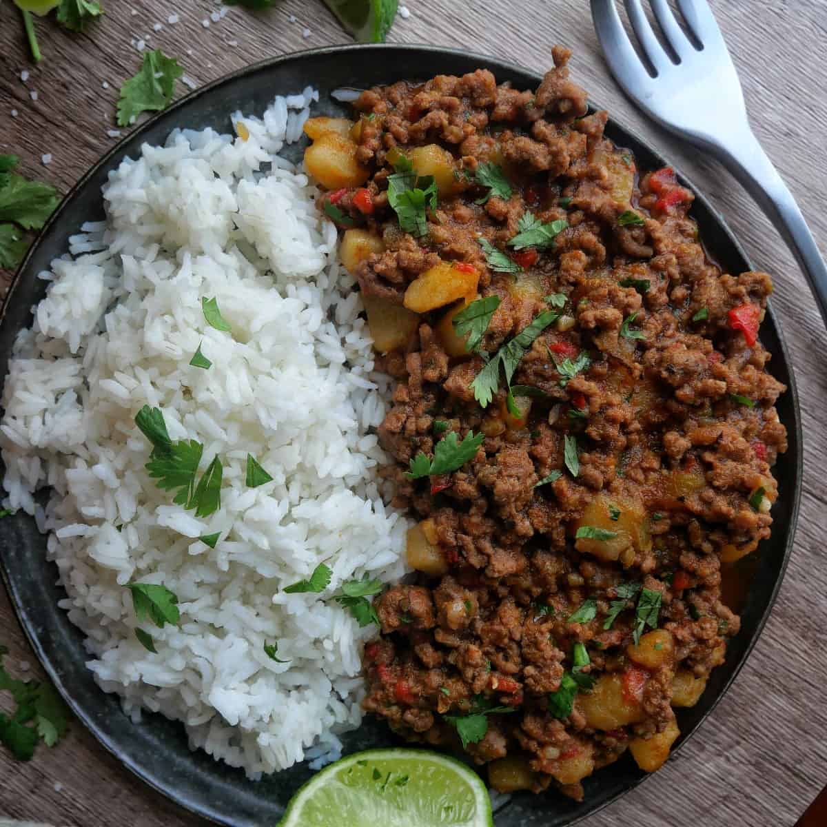 Mexican Picadillo con Papas